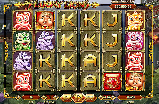 Play 5 Lucky Lions