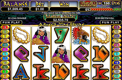Play Aztec Treasure Feature Guarantee