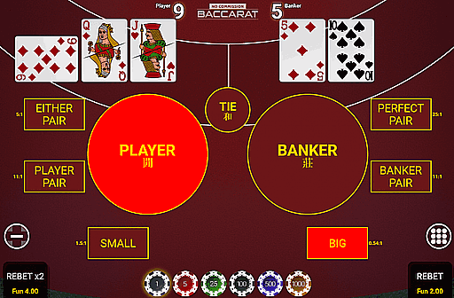 Play Baccarat No Commission
