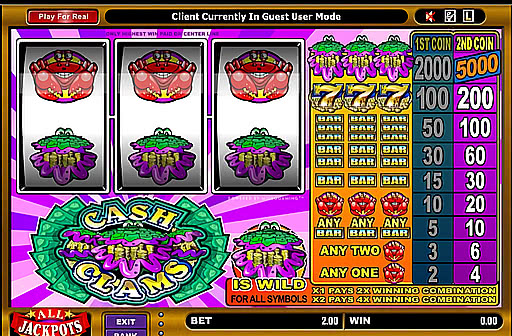 Play Cash Clams