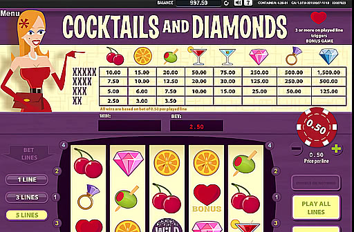 Play Cocktails and Diamonds
