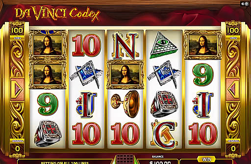 Online Casino - Da Vinci Codex Slot Machine // BIG WIN // Le Clos