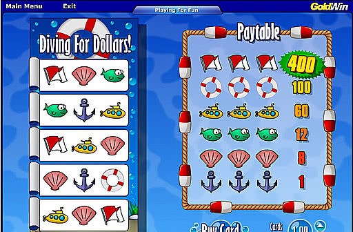 Play Diving For Dollars