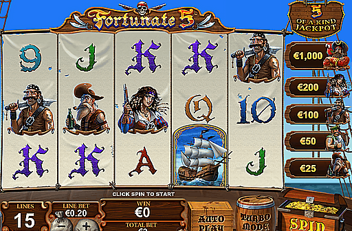 Play Fortunate 5