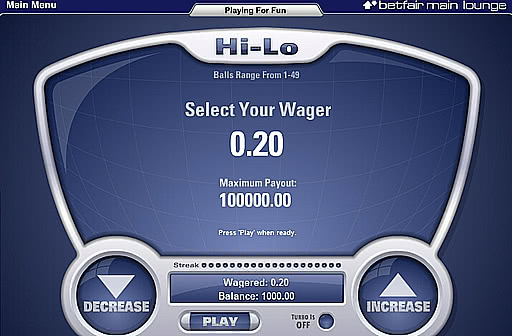 Play Hi-Lo