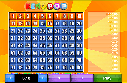 Play Keno Pop