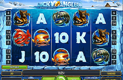 Play Lucky Angler a Snowy Catch