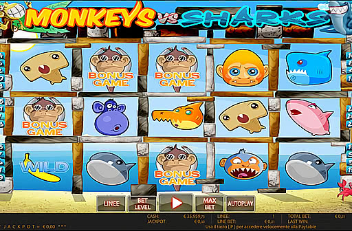Play Monkeys vs Sharks