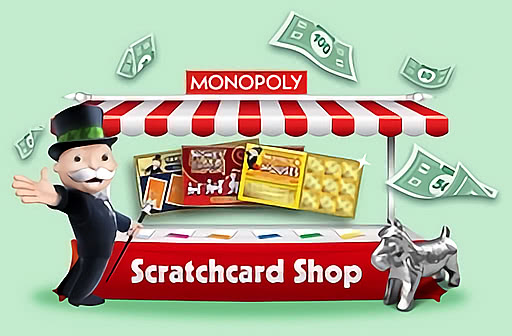 Play Monopoly Scratchcard Shop