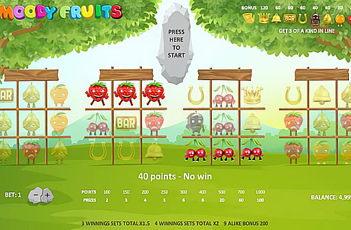 Play Moody Fruits