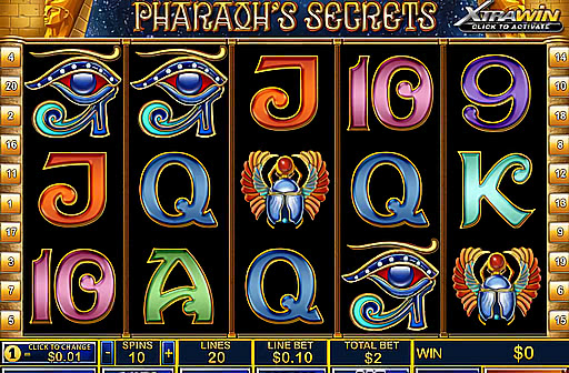 Pharaoh S Secret Slot Machine By Playtech Play Online Free