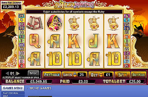 Play Rajas Rubies