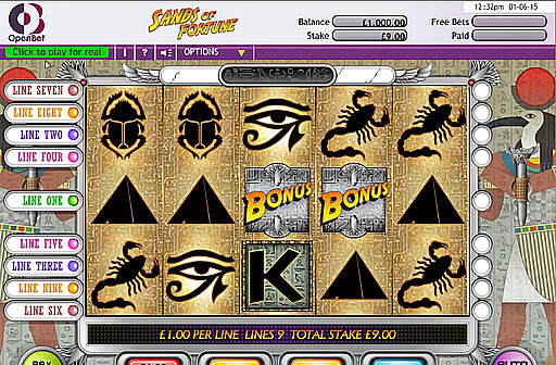 Play Sands of Fortune