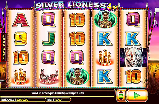 Play Silver Lioness 4x