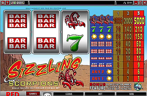 Play Sizzling Scorpions