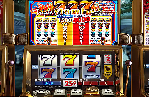 Play Triple Flamin 7s