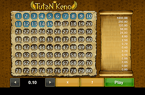 Play Tutan Keno