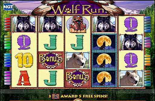 play wolf run slot game online free