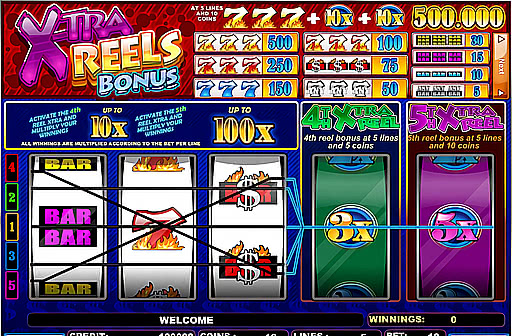 Play X-tra Bonus Reels